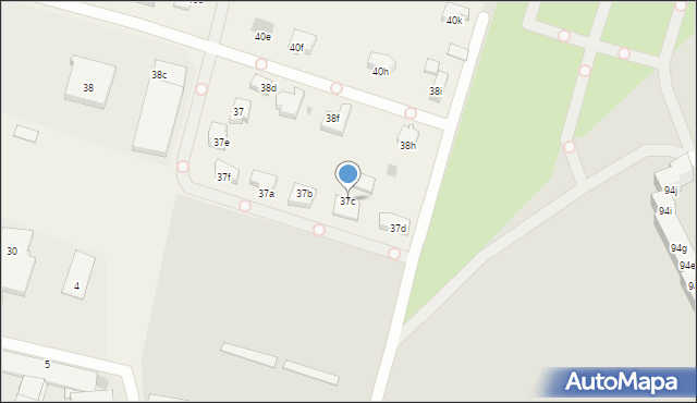 Załom, Lubczyńska, 37c, mapa Załom