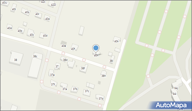 Załom, Lubczyńska, 40h, mapa Załom