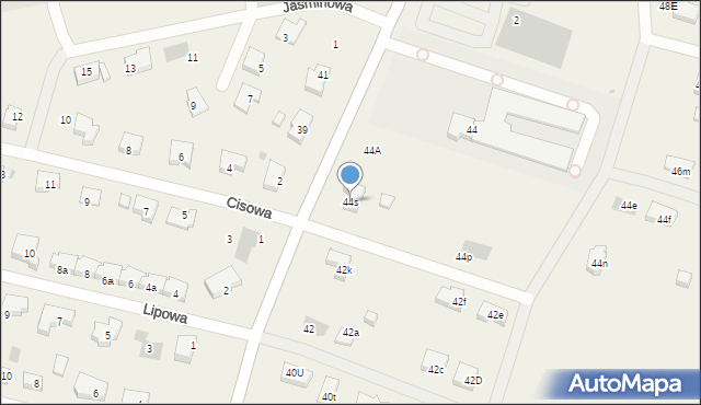 Załom, Lubczyńska, 44s, mapa Załom