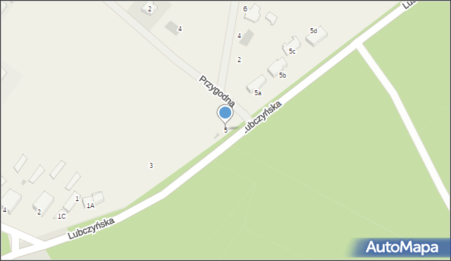 Załom, Lubczyńska, 5, mapa Załom