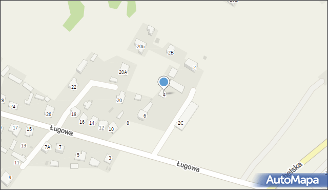 Zarzecze, Ługowa, 4, mapa Zarzecze