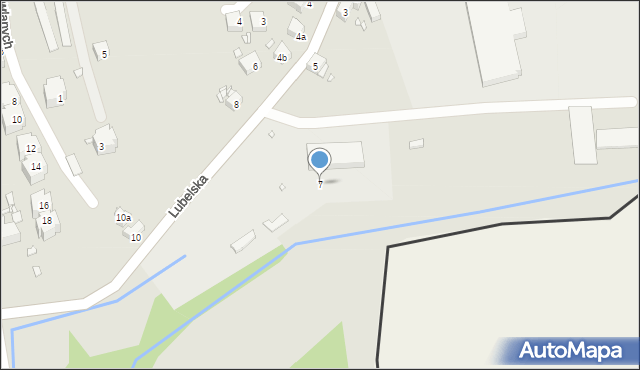 Zawidów, Lubelska, 7, mapa Zawidów