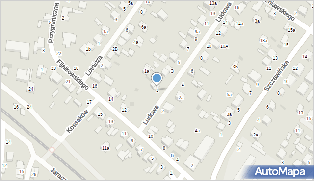 Zgierz, Ludowa, 1, mapa Zgierz