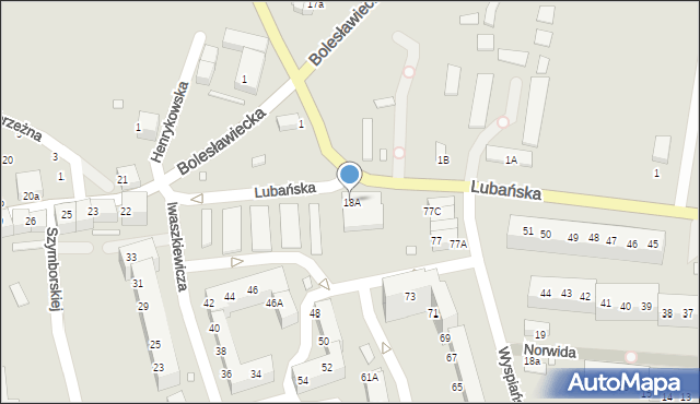 Zgorzelec, Lubańska, 18A, mapa Zgorzelec