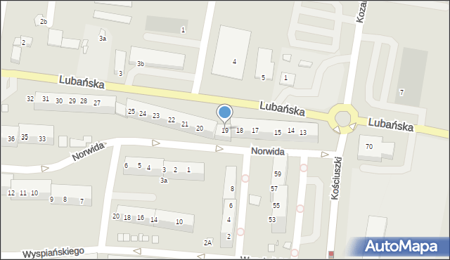 Zgorzelec, Lubańska, 19, mapa Zgorzelec