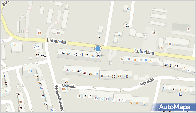 Zgorzelec, Lubańska, 45, mapa Zgorzelec