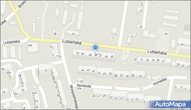 Zgorzelec, Lubańska, 48, mapa Zgorzelec