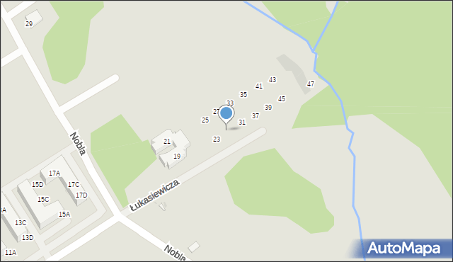Zielona Góra, Łukasiewicza Ignacego, 29, mapa Zielona Góra