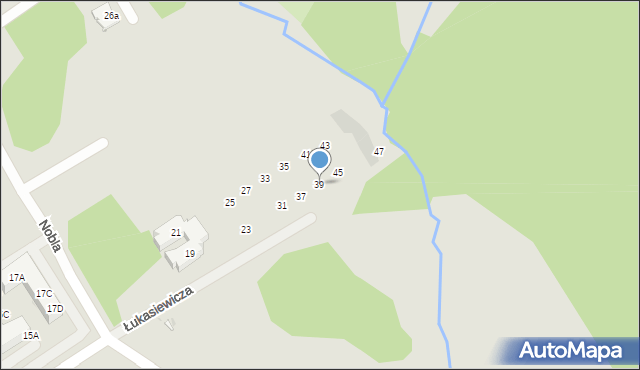 Zielona Góra, Łukasiewicza Ignacego, 39, mapa Zielona Góra