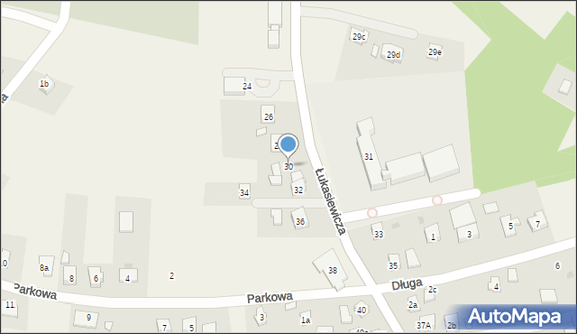 Zręcin, Łukasiewicza, 30, mapa Zręcin