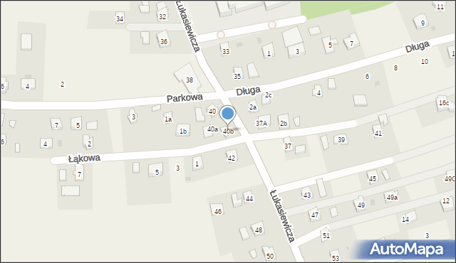 Zręcin, Łukasiewicza, 40b, mapa Zręcin