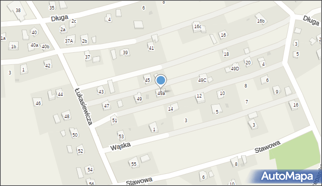 Zręcin, Łukasiewicza, 49a, mapa Zręcin