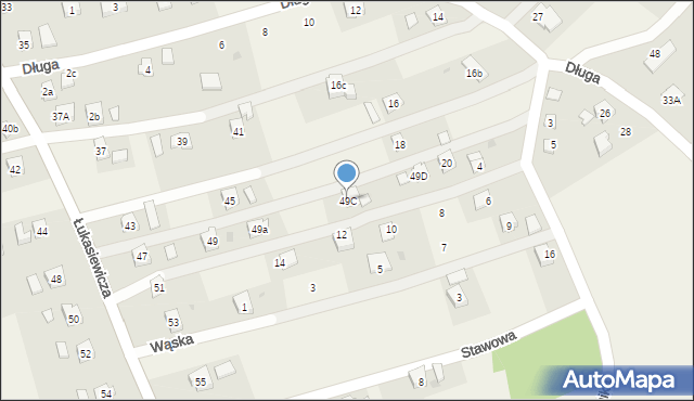 Zręcin, Łukasiewicza, 49C, mapa Zręcin