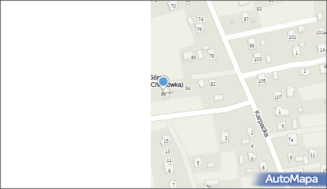 Zręcin, Łukasiewicza, 86, mapa Zręcin