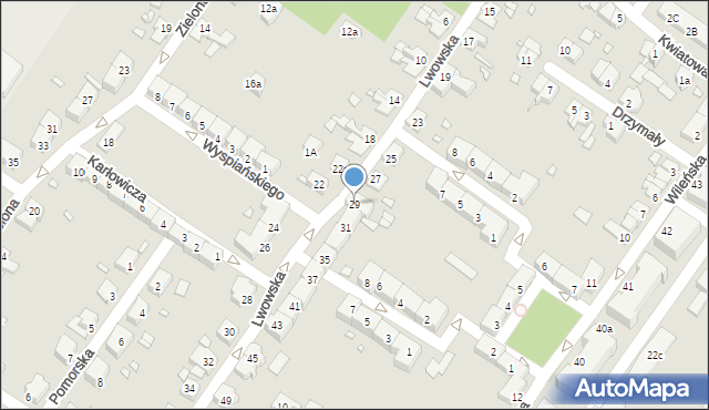 Brzeg, Lwowska, 29, mapa Brzeg