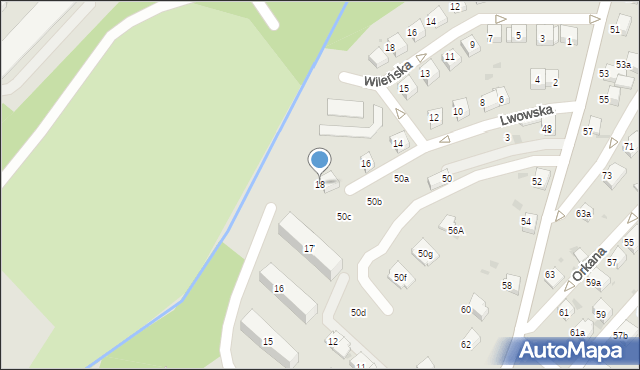 Chrzanów, Lwowska, 18, mapa Chrzanów