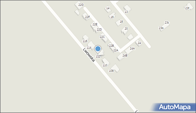 Gliwice, Lwowska, 112, mapa Gliwic