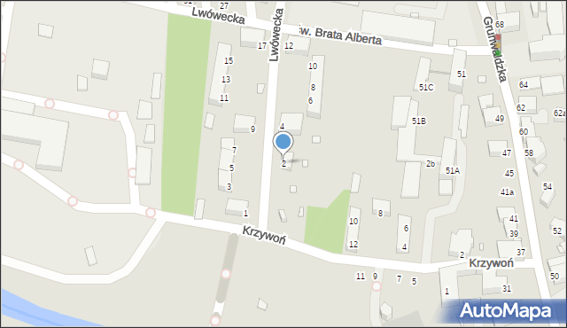 Jelenia Góra, Lwówecka, 2, mapa Jelenia Góra
