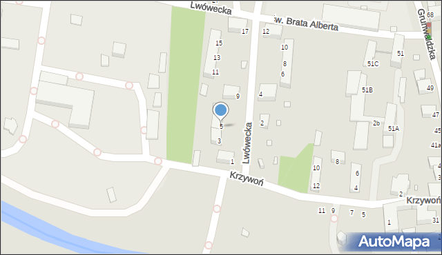 Jelenia Góra, Lwówecka, 5, mapa Jelenia Góra