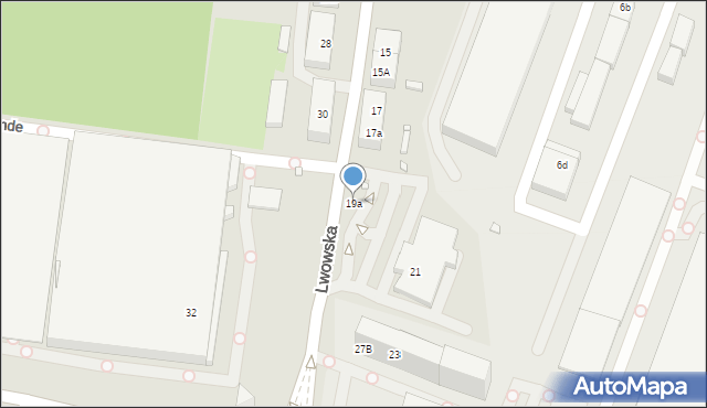 Katowice, Lwowska, 19a, mapa Katowic