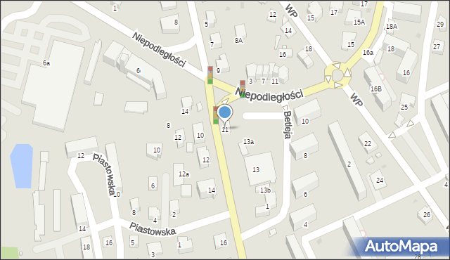 Krosno, Lwowska, 11, mapa Krosna