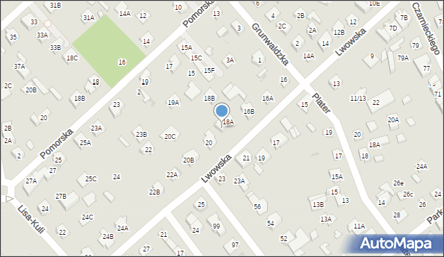 Legionowo, Lwowska, 18C, mapa Legionowo