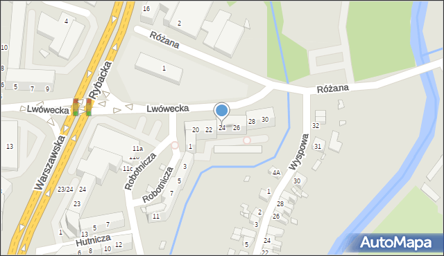Lubań, Lwówecka, 24, mapa Lubań