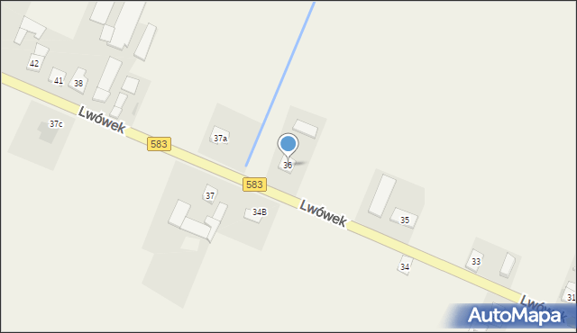 Lwówek, Lwówek, 36, mapa Lwówek