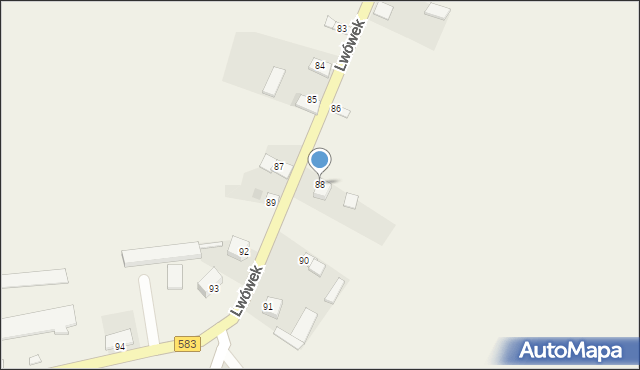 Lwówek, Lwówek, 88, mapa Lwówek