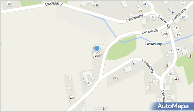 Lwowiany, Lwowiany, 40B, mapa Lwowiany