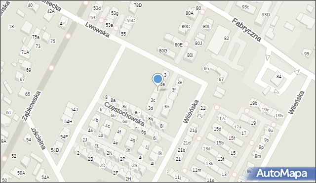 Marki, Lwowska, 3b, mapa Marki
