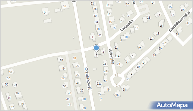 Nysa, Lwowska, 2, mapa Nysy