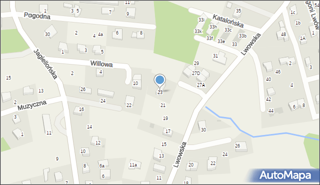 Ochojno, Lwowska, 23, mapa Ochojno
