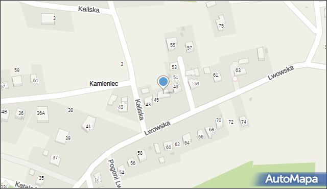 Ochojno, Lwowska, 47, mapa Ochojno