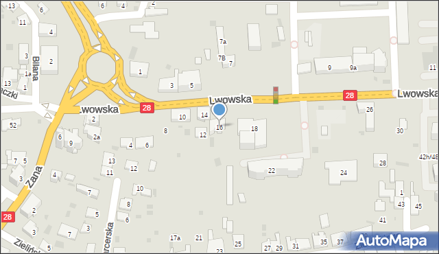 Przemyśl, Lwowska, 16, mapa Przemyśla