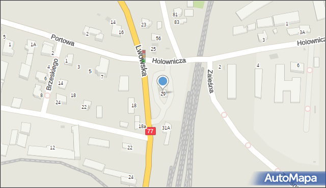 Sandomierz, Lwowska, 29, mapa Sandomierza