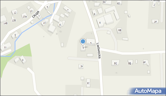 Siedlęcin, Lwówecka, 3, mapa Siedlęcin