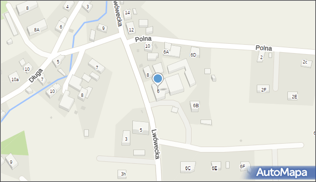 Siedlęcin, Lwówecka, 6, mapa Siedlęcin