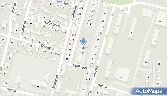 Sosnowiec, Lwowska, 15A, mapa Sosnowca