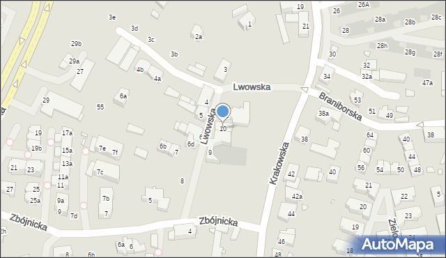 Szczecin, Lwowska, 10, mapa Szczecina