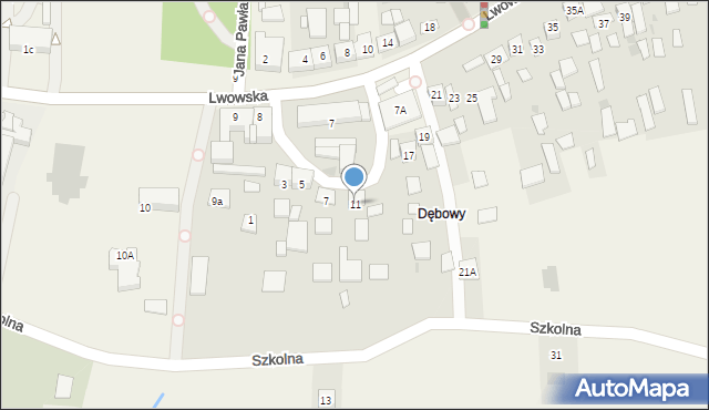 Szczurowa, Lwowska, 11, mapa Szczurowa