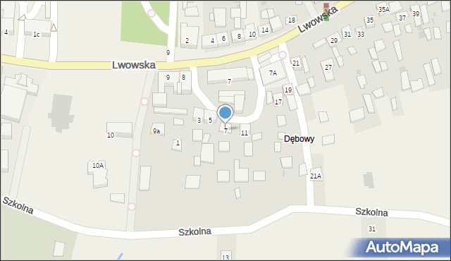 Szczurowa, Lwowska, 7, mapa Szczurowa