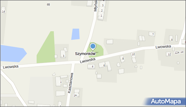 Szymonków, Lwowska, 5, mapa Szymonków