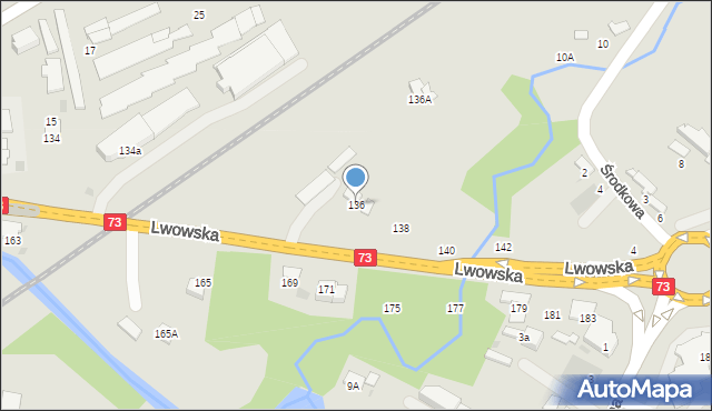 Tarnów, Lwowska, 136, mapa Tarnów