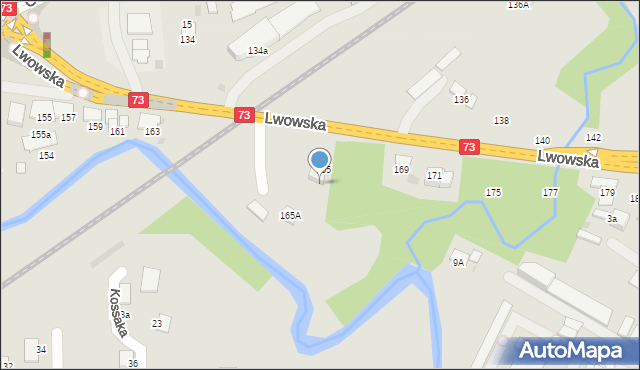 Tarnów, Lwowska, 167, mapa Tarnów