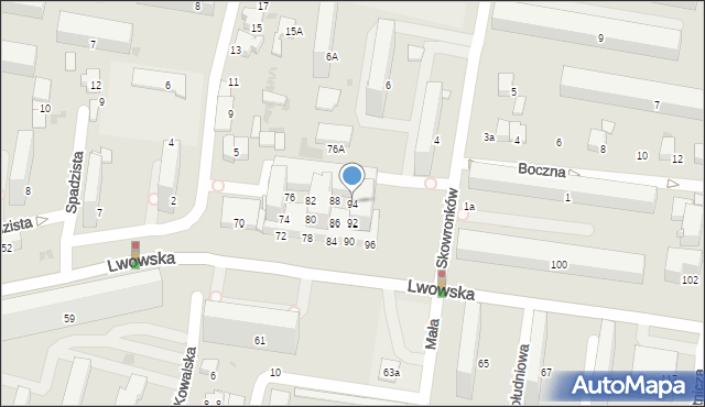 Tarnów, Lwowska, 94, mapa Tarnów