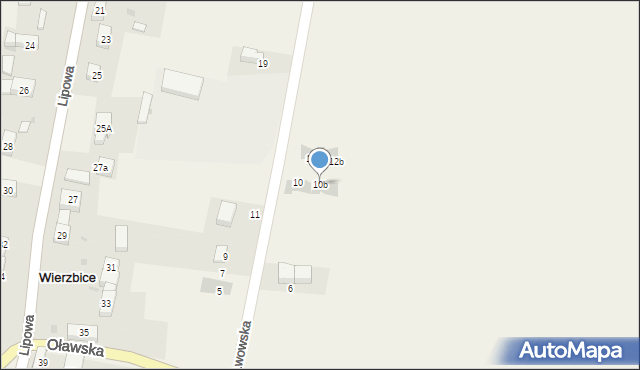 Wierzbice, Lwowska, 10b, mapa Wierzbice