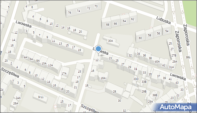 Wrocław, Lwowska, 21, mapa Wrocławia