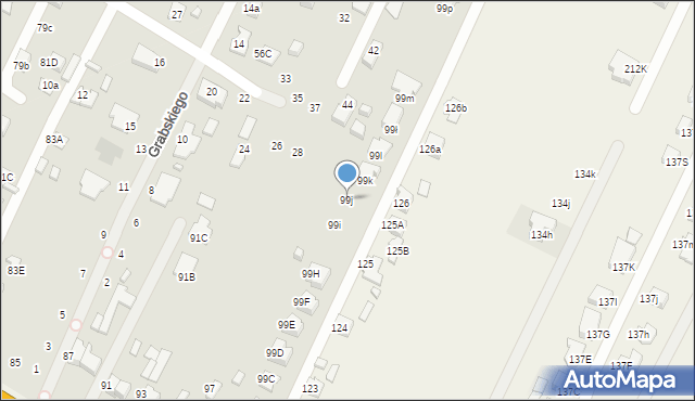 Zamość, Lwowska, 99j, mapa Zamościa