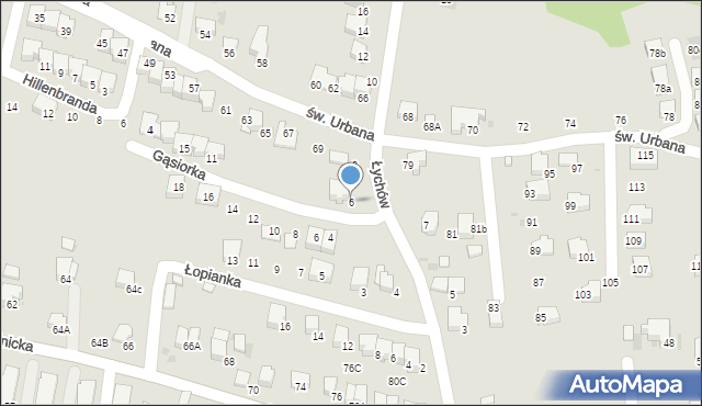 Bochnia, Łychów, 6, mapa Bochni